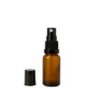 Frasco em vidro âmbar com válvula spray - 15 ml — ideal para perfumaria, perfume de ambientes e amostras