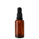 Frasco em vidro âmbar com válvula dosadora - 30 ml — ideal para aromaterapia, óleos terapêuticos e cosmética