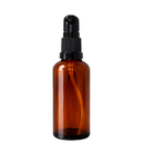 Frasco em vidro âmbar com válvula dosadora - 50 ml — ideal para aromaterapia, óleos terapêuticos e cosmética