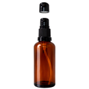 Frasco em vidro âmbar com válvula dosadora - 50 ml para óleos essenciais, sinergias e fórmulas cosméticas