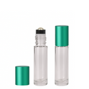 Frasco 10 ml rollon Premium cristal tampas coloridas