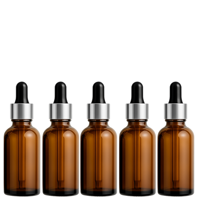 Frasco âmbar com conta-gotas prateado e bulbo preto - 30 ml (unitário ou kit)