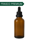 Frasco âmbar com conta-gotas PREMIUM R18 - 50 ml (unitário ou kit)