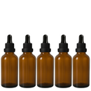Frasco âmbar com conta-gotas PREMIUM R18 - 50 ml (unitário ou kit)