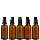 Frasco em vidro âmbar com válvula dosadora - 50 ml (unidade ou kit)