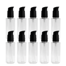 Frasco PET cristal com pump PREMIUM R24 Preta  - 120 ml (kit ou unidade)