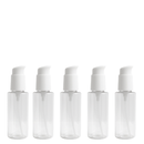 Frasco PET cristal com pump PREMIUM R24 Branca - 120 ml (kit ou unidade)