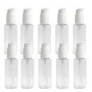 Frasco PET cristal com pump PREMIUM R24 Branca - 120 ml (kit ou unidade)