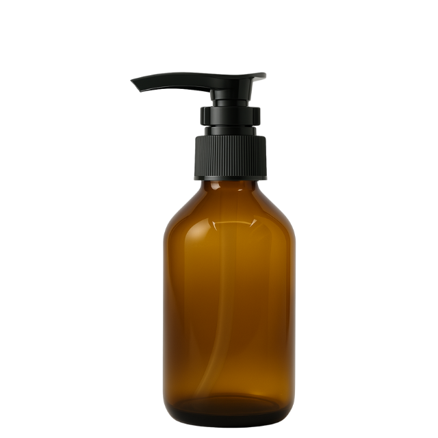 Frasco em vidro ambar com válvula PUMP - 100 ml (kit ou unidade)