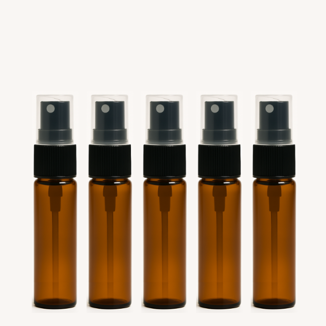 Frasco em vidro âmbar spray - 10 ml (unidade ou kit)