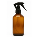 Frasco em vidro âmbar com válvula spray mini gatilho R24 - (200 ou 250 ml)