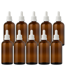 Frasco âmbar com conta-gotas PREMIUM R18 - 100 ml (unitário ou kit)