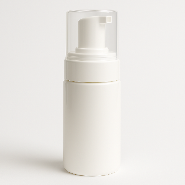 Frasco PET plástico espumador de 100 ml branco
