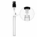 Frasco vidro cristal decant spray luxo preta 2 ml