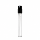 Frasco vidro cristal decant spray luxo preta 2 ml