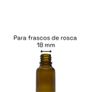 Tampa furada R18mm estriada com lacre - EURO (100 unidades)