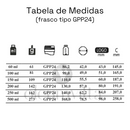 Frasco em vidro ambar com válvula PUMP R24 - 100 ml (kit ou unidade)