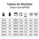 Frasco em vidro âmbar com válvula spray mini gatilho R24 - (200 ou 250 ml)