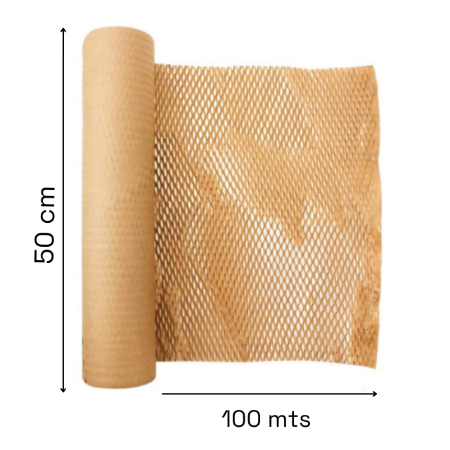 Papel colméia - Greenwrap 100 mts x 50 cm (bobina)