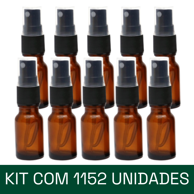 ATACADO - Frasco âmbar spray de 10 ml