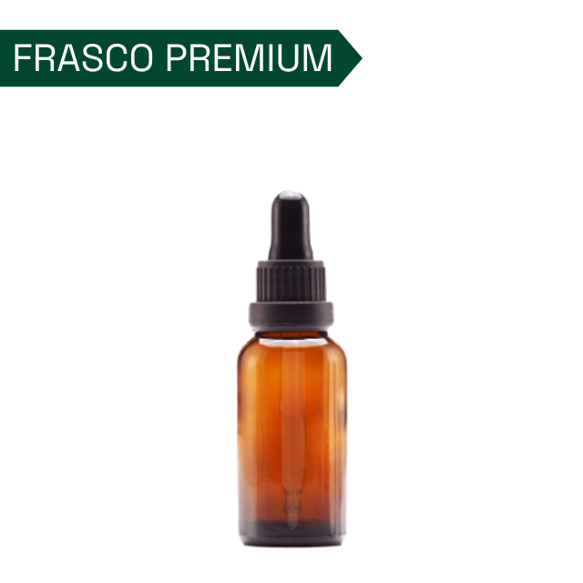Frasco âmbar com conta-gotas PREMIUM - 30 ml (unitário ou kit)