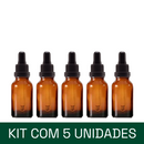 Frasco âmbar com conta-gotas PREMIUM GRADUADO R18 - 20 ml (unitário ou kit)
