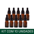 Frasco âmbar com conta-gotas PREMIUM GRADUADO - 5 ml (unitário ou kit)