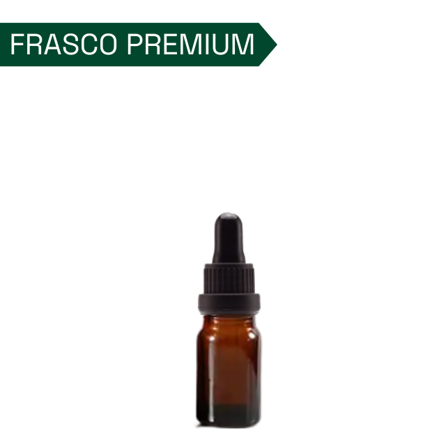 Frasco âmbar com conta-gotas PREMIUM - 5 ml (unitário ou kit)