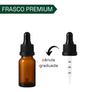 Frasco âmbar com conta-gotas PREMIUM GRADUADO R18 - 15 ml (unitário ou kit) - Preto ou Branco