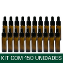 Frascos em vidro âmbar com conta-gotas 10 ml (unidade ou kit)