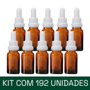 Frasco âmbar com conta-gotas PREMIUM GRADUADO - 10 ml (unitário ou kit)