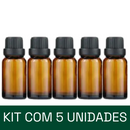Frasco em vidro âmbar gotejador R18 - 20 ml (unidade ou kit)