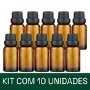 Frasco em vidro âmbar gotejador R18 - 20 ml (unidade ou kit)
