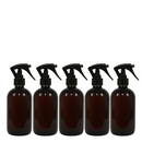 Frasco em PET âmbar com válvula Spray mini gatilho R24 - 250 ml (kit ou unidade)