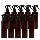 Frasco PET âmbar ombro RETO com válvula Spray mini gatilho R24 - 200 ml (kit ou unidade)