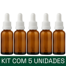 Frasco âmbar com conta-gotas PREMIUM GRADUADO R18 - 30 ml (unitário ou kit)