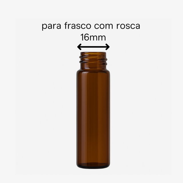 Pipeta ponta redonda de vidro - R16 (tampa preta e bulbo preto)