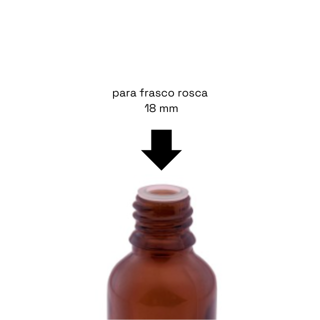 Tampa preta com lacre + batoque bolha R18 (kit ou unidade) 