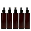 Frasco PET âmbar ombro RETO com válvula Spray R24 - 200 ml (kit ou unidade)