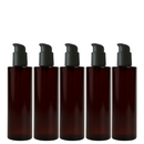 Frasco PET âmbar ombro RETO com válvula DOSADORA R24 - 250 ml (kit ou unidade)