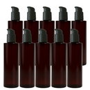 Frasco PET âmbar ombro RETO com válvula DOSADORA R24 - 250 ml (kit ou unidade)