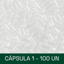 Cápsula de GELATINA - tamanho 1 (100, 300 ou 1000 cápsulas)