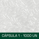 Cápsula de GELATINA - tamanho 1 (100, 300 ou 1000 cápsulas)