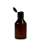 Frasco em PET âmbar com tampa FLIP TOP R24 - 100 ml