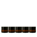 Frasco de vidro âmbar com tampa preta para cosmético - 10 gramas / ml em detalhe