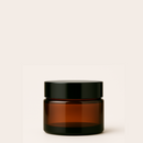 Frasco de vidro âmbar com tampa preta para cosmético - 30 gramas (kit ou unidade)