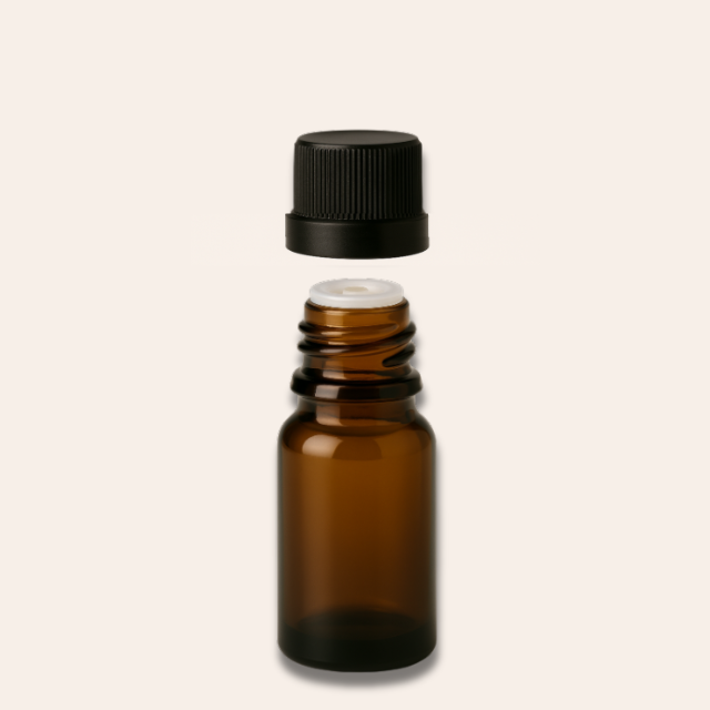 Frasco em vidro âmbar gotejador - 5 ml (unidade ou kit)