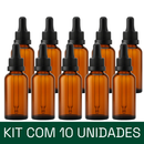 Frasco âmbar com conta-gotas PREMIUM GRADUADO R18 - 30 ml (unitário ou kit)