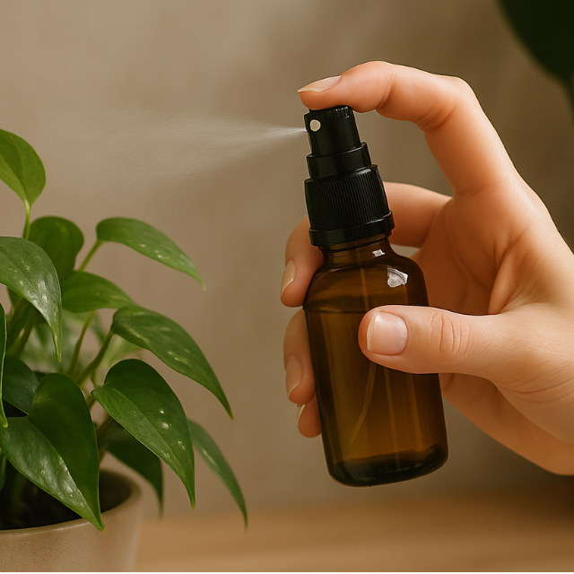 Frasco em vidro âmbar com válvula spray - 30 ml (unidade ou kit)