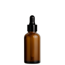 Frasco âmbar com conta-gotas tampa lisa preta - 30 ml (unitário ou kit)